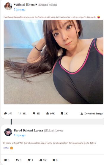 Full leaked Hitomi tanaka private onlyfans photo